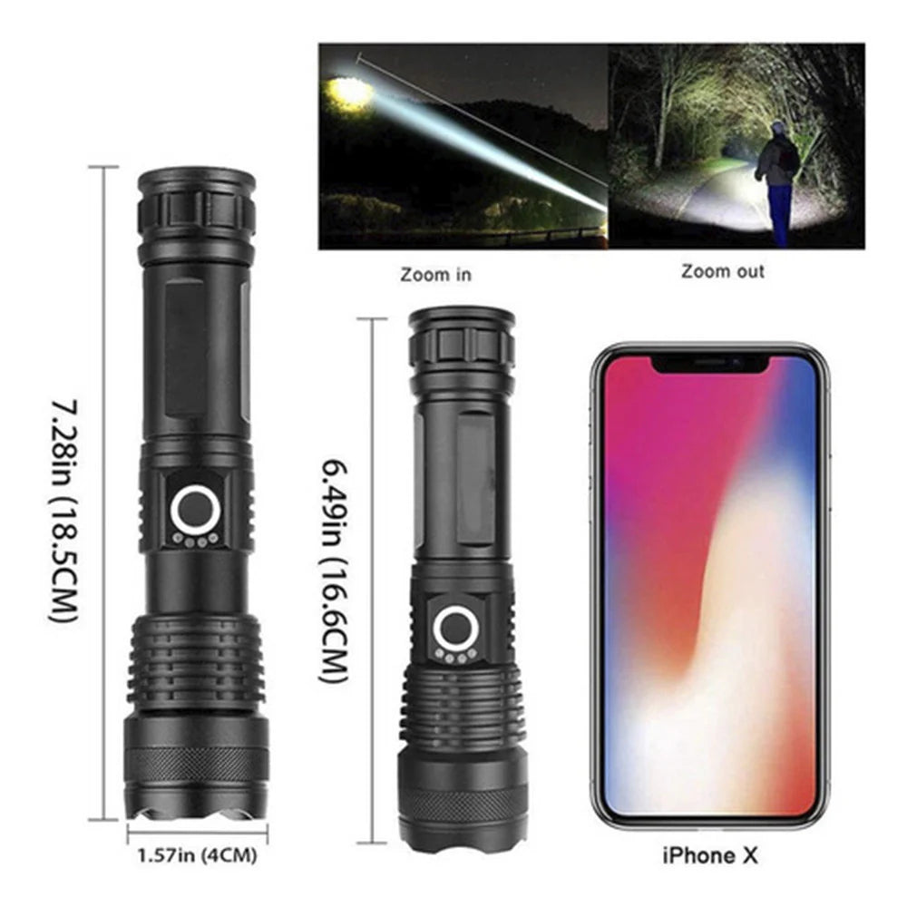 Linterna Táctica Militar | Luz Láser 40x Potencia