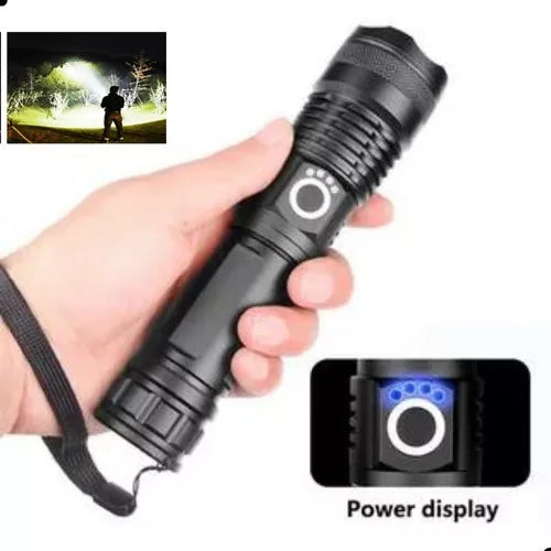 Linterna Táctica Militar | Luz Láser 40x Potencia